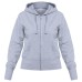 Толстовка женская Hooded Full Zip серый меланж