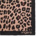 Платок Leopardo Silk, коричневый