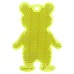 Пешеходный светоотражатель «Мишка», неон-желтый