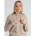 Толстовка с капюшоном унисекс Hoodie, бежевая